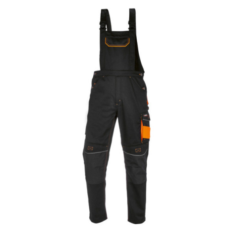 PARKSIDE PERFORMANCE® Pánské pracovní kalhoty s laclem (52, černá)