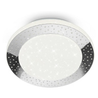 BRILONER LED stropní svítidlo, pr. 28 cm, 15 W, 1600 lm, chrom IP44 BRILO 3693-018