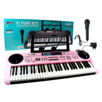 mamido  Velký keyboard pro holky - mikrofon a USB vstup