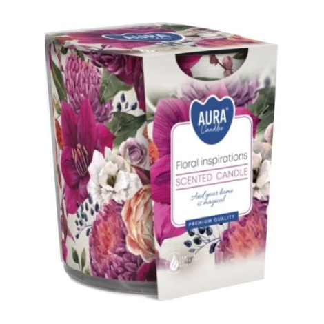 Aura Bispol vonná svíčka ve skle Floral Inspirations 100g