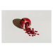 Fotografie ut pomegranate on a white background., Tanja Ivanova, 40 × 26.7 cm