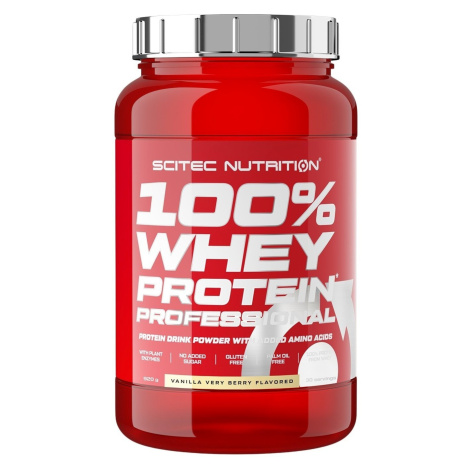 SciTec Nutrition 100% Whey Protein Professional vanilka/lesní směs 920 g