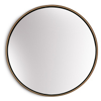 Casa Chic Fournier Nástěnné zrcadlo s kovovým rámem kulaté O 40 cm