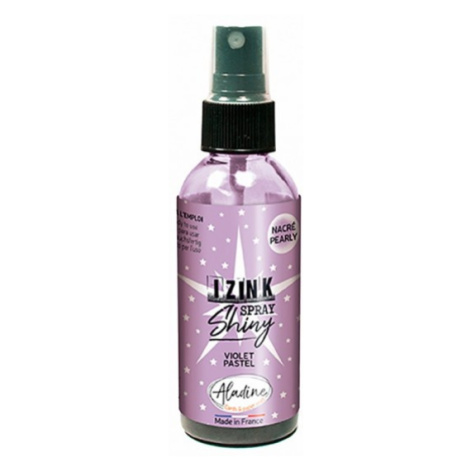 Perleťový inkoust ve spreji Aladine Izink Spray Shiny 80 ml - pastel purple pastelová fialová Al