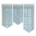 Panelová dekorační záclona na žabky ALEXA šířka 60 cm výška od 120 cm do 160 cm (cena za 1 kus p