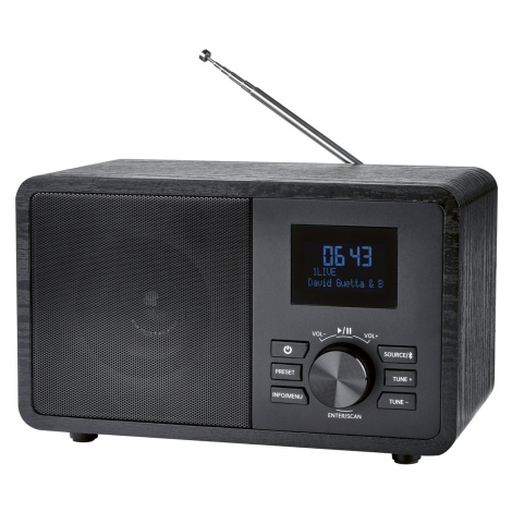 Silvercrest® Rádio Dab+/Fm s technologií Bluetooth® (černá)