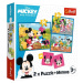 Trefl Puzzle Mickey a přátelé / 30+48 dílků+pexeso