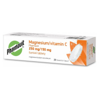 Magnesium a vitamin C Pharmavit 250mg 20 šumivých tablet
