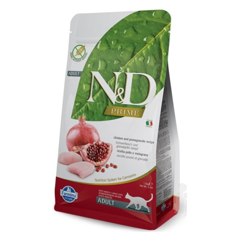 N&D PRIME CAT Adult Chicken & Pomegranate 1,5kg sleva