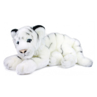 Plyšový tygr bílý, ležící, 40 cm