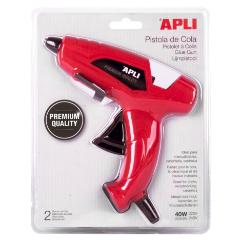 Tavná pistole APLI Premium, 40 W + startovací sada tyčinek