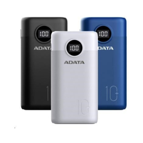 ADATA PowerBank AP10000 - externí baterie pro mobil/tablet 10000mAh, modrá (37Wh) USB-C