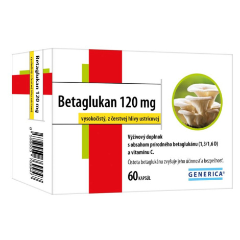 Generica Betaglukan 120 mg 60 kapslí