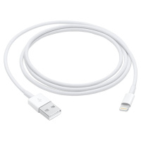 Apple kabel USB-A - Lightning, M/M, nabíjecí, datový, 1m, bílá - MXLY2ZM/A
