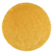 Žlutý koberec Universal Aqua Liso, ø 100 cm