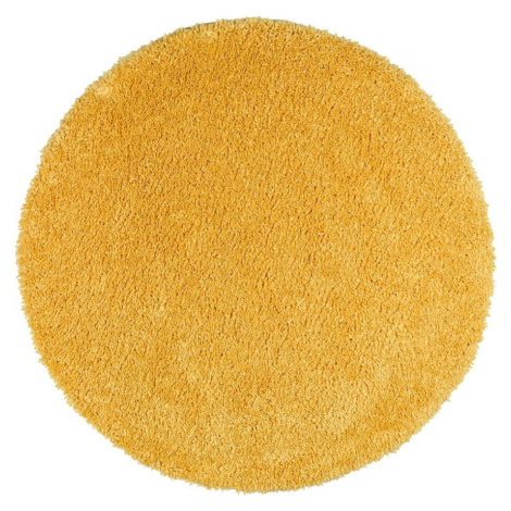 Žlutý koberec Universal Aqua Liso, ø 100 cm