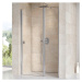 Ravak CHROME CSD2 - 120 SATIN+TRANSPARENT, sprchové otevírací dveře 120 cm s pevným dílem, profi