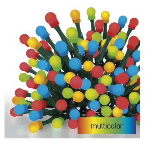 EMOS LED vánoční cherry řetěz - kuličky, 20 m, venkovní i vnitřní, multicolor, programy,časovač 