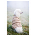 Vsepropejska Warm zimní bunda pro psa s kožichem Barva: Béžová, Délka zad (cm): 33, Obvod hrudní