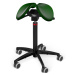 Sedlová židle Salli Twin Barva čalounění: Kůže - borovicová zelená #98015, Konstrukce: černá + s