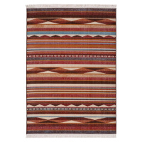 Červený koberec Universal Caucas Stripes, 120 x 170 cm