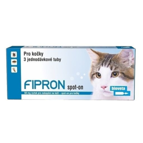 Bioveta Fipron 50mg Spot-On Cat sol 3x0,5ml