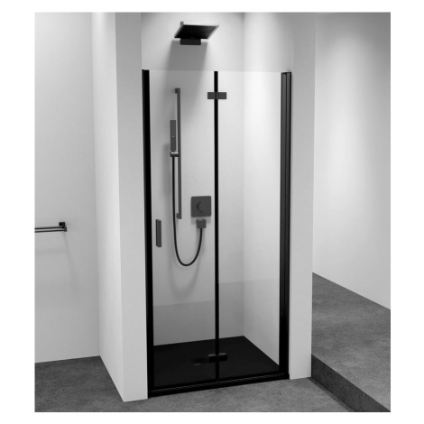 ZOOM BLACK sprchové dveře do niky 700mm, čiré sklo, pravé ZL4715BR-01 Polysan