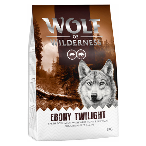 Wolf of Wilderness "Ebony Twilight" divočák a buvol - bez obilovin - 5 x 1 kg