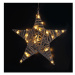 LED ratanová hvězda, 40x LED, 2xAA, 40cm