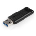VERBATIM Flash Disk 128GB PinStripe USB 3.0, černá