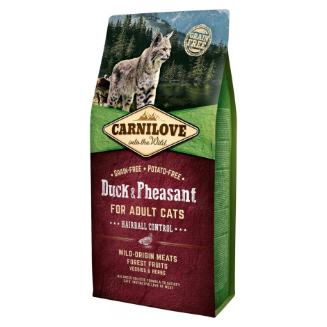 Carnilove hairball duck+pheasant adult cats 6kg