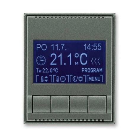 ABB Time, Time Arbo termostat pokojový antracitová 3292E-A10301 34 programovatelný