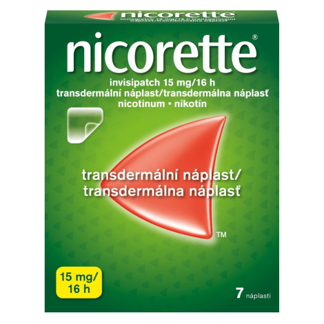 Nicorette Invisipatch 15 mg/16 h transdermální náplast 7 ks