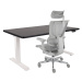 Grospol - Set: Kancelářské křeslo Ioo 2 + Nastavitelný stůl Alto 101 White