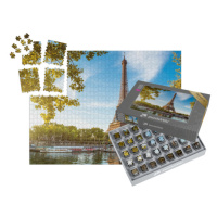 SMART SORTED® | Puzzle 1000 dílků „Eiffelova věž a Saine, Paříž, Francie“