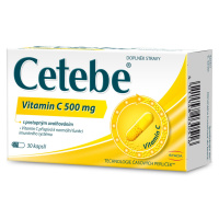 Cetebe Vitamin C 500 mg s postupným uvolňováním 30 kapslí
