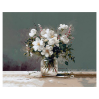 Obrazy na stěnu - Zátiší s rozmanitými květinami Rozměr: 40x50 cm, Rámování: vypnuté plátno na r