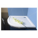 POLYSAN SERA sprchová vanička z litého mramoru, čtvrtkruh 90x90cm, R550, bílá 41511