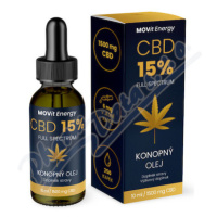 MOVit CBD 15% Full Spectrum konopný olej 10ml