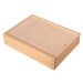 FK Dřevěná krabička na fotografie - 24,5x18x5,3 cm, Přírodní