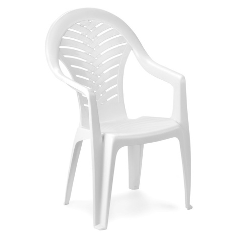 Zahradní židle SEA –⁠ plast, bílá