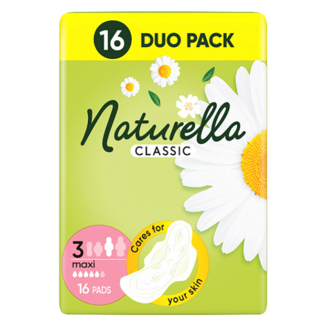 Naturella Classic Maxi Hygienické Vložky S Vůní Heřmánku s křidélky 16ks