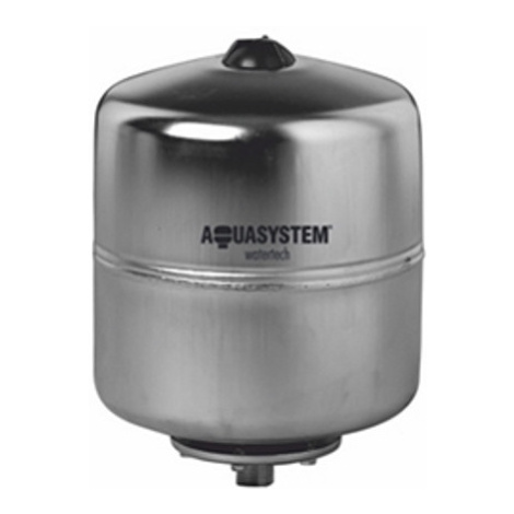 Aquasystem AX8 Tlaková nádoba nerezová AISI304 vertikální 8l EPDM 10bar 3/4“ (AX8 / X8)