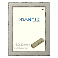 DANTIK rámeček 15 × 20, AKVAREL žlutý sklo čiré