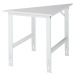 RAU Pracovní stůl s ESD deskou, výška 800 - 850 mm, nohy podstavce š x h 60 x 30 mm, š x h 750 x