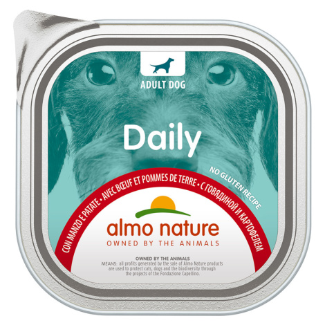Almo Nature Daily 18 × 300 g – výhodné balení - s hovězím a brambory Almo Nature Holistic