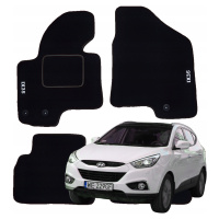 Hyundai ix35 2010-2015r. Koberečky Velurové rohože do auta stěrače Haft B