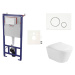 Cenově zvýhodněný závěsný WC set SAT do lehkých stěn / předstěnová montáž+ WC Glacera Ava SIKOSS