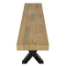 LuxD Designová lavice Thunder 170 cm přírodní - borovice