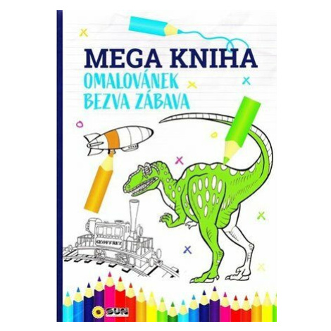 Mega kniha omalovánek-Modrá SUN